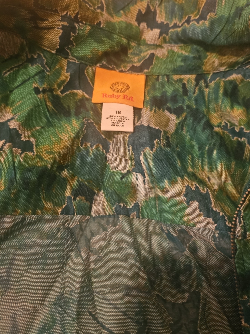 Ruby Rd Abstract Print Jacket. - Picture 5 of 5